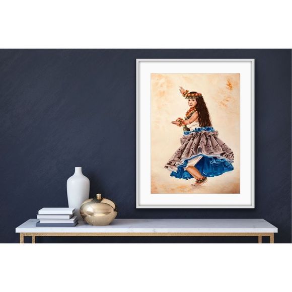 ART PRINT - The Blue Wonder Watercolor Art Print AJJ Arts - Picture 8 of 16